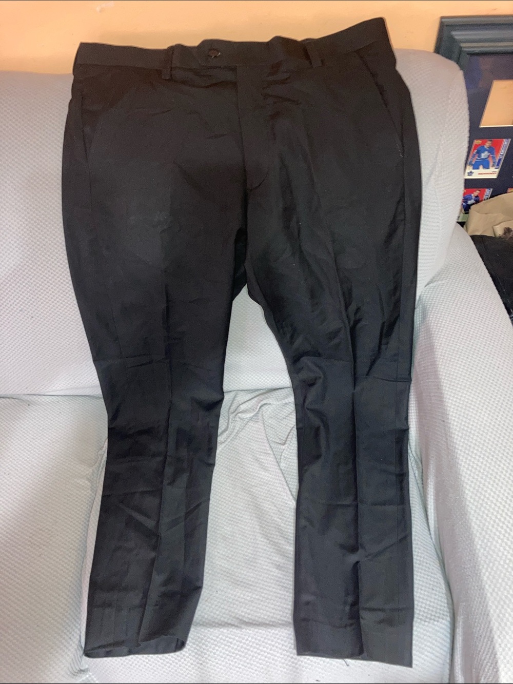 Men's Tailored Black Dress Pants